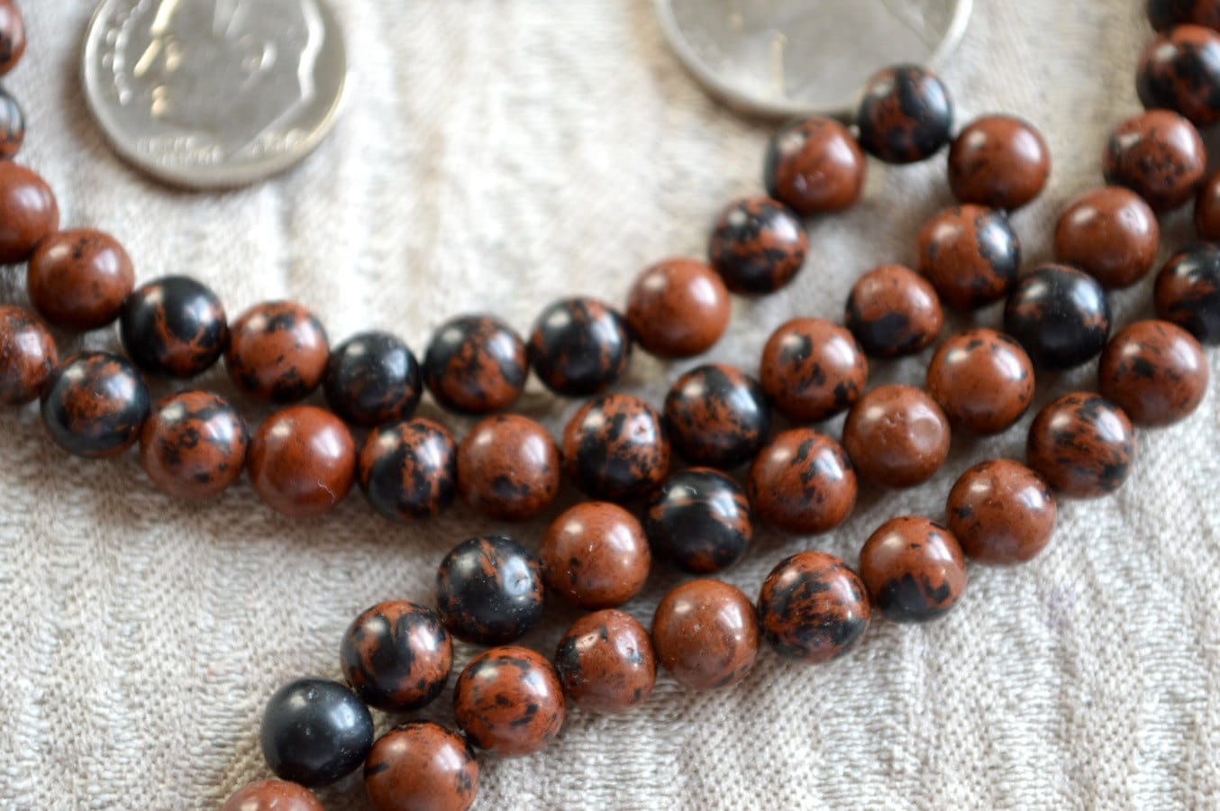Mens crystal shop bead necklace
