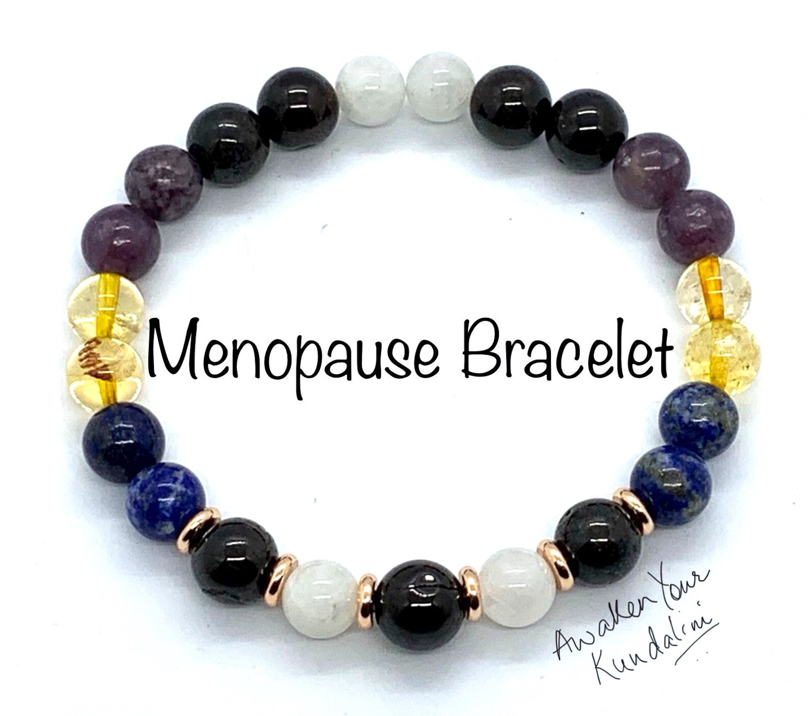 Crystals for Menopause Bracelet Menopausal Crystal Healing Etsy