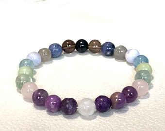 Anxiety Relief and Healing Bracelet | Calming Diffuser | Chakra Yoga Protection Beaded Bracelet