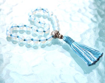 Opalite Opal Pocket mala, Opal Quarter Prayer Beads - Personal Power, Self-Esteem Makes changes easier, Merchant stone, Stimulates Sexuality