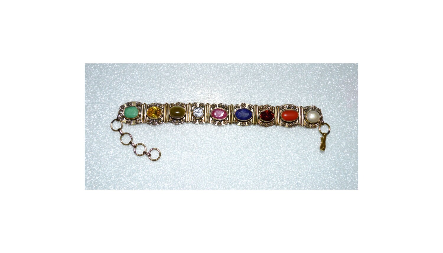 Navratna Bracelet Silver - 15.62 gms – Viha Online