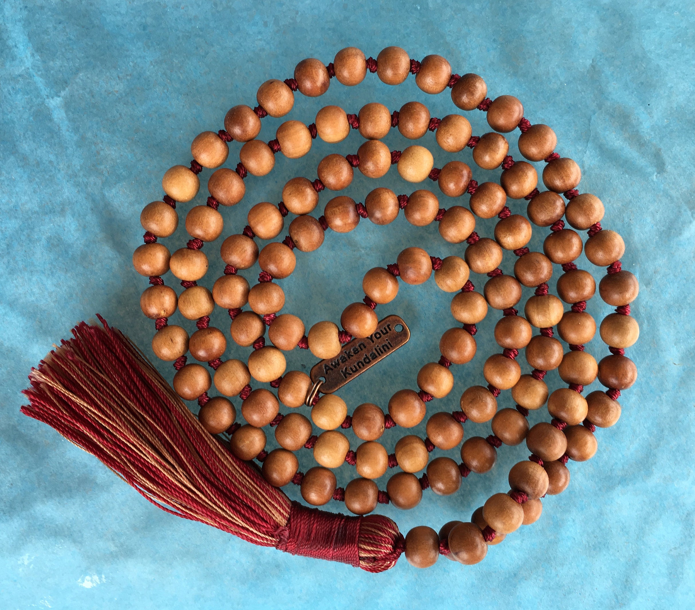 Energized Sandalwood Buddhist Prayer Beads Healing Mala Beads Buddhist Rossary Wood Wooden