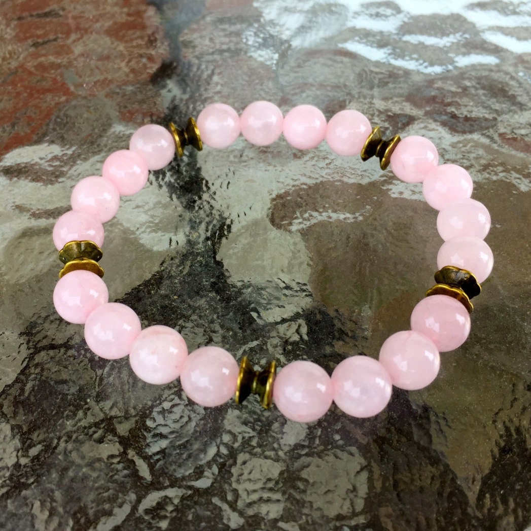 Pink Glass Beads Bracelet By Hidayat