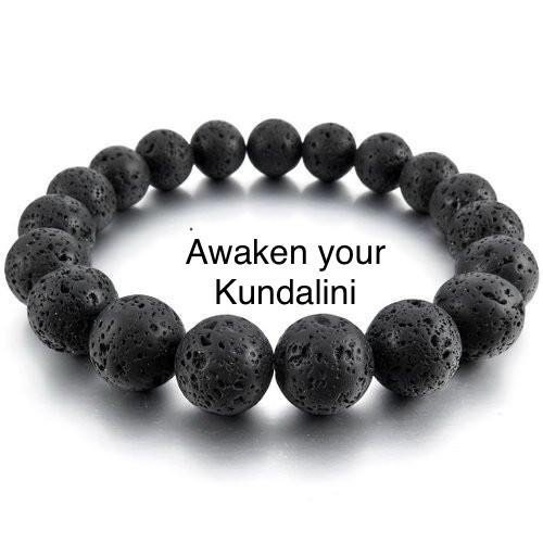 Energized Natural Genuine Black Basalt Lava Stone Wrist Mala