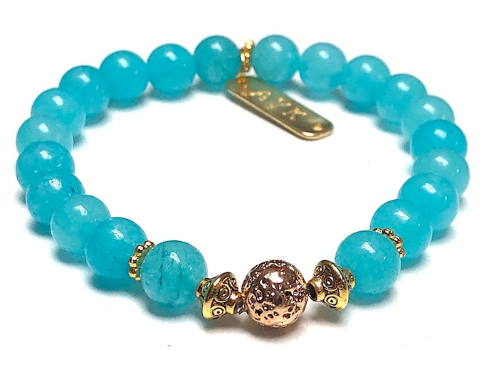 Aquamarine Jewelry,Aquamarine Bracelet,Aquamarine Pave Bracelet,Gemstone Pave Bracelet,March Birthstone Bracelet,Blue Stone Jewelry Bracelet