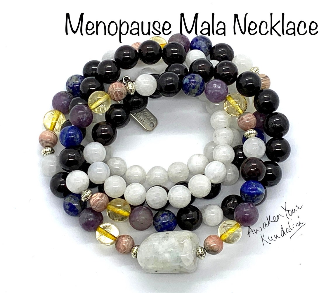 Crystals for Menopause Necklace Wrap Bracelet Crystal healing Etsy