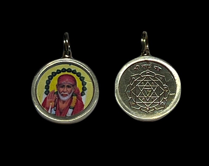Shirdi Saibaba Sai Baba Yantra Kavach - Empowered Amulet Pendant for Prosperity and Serenity