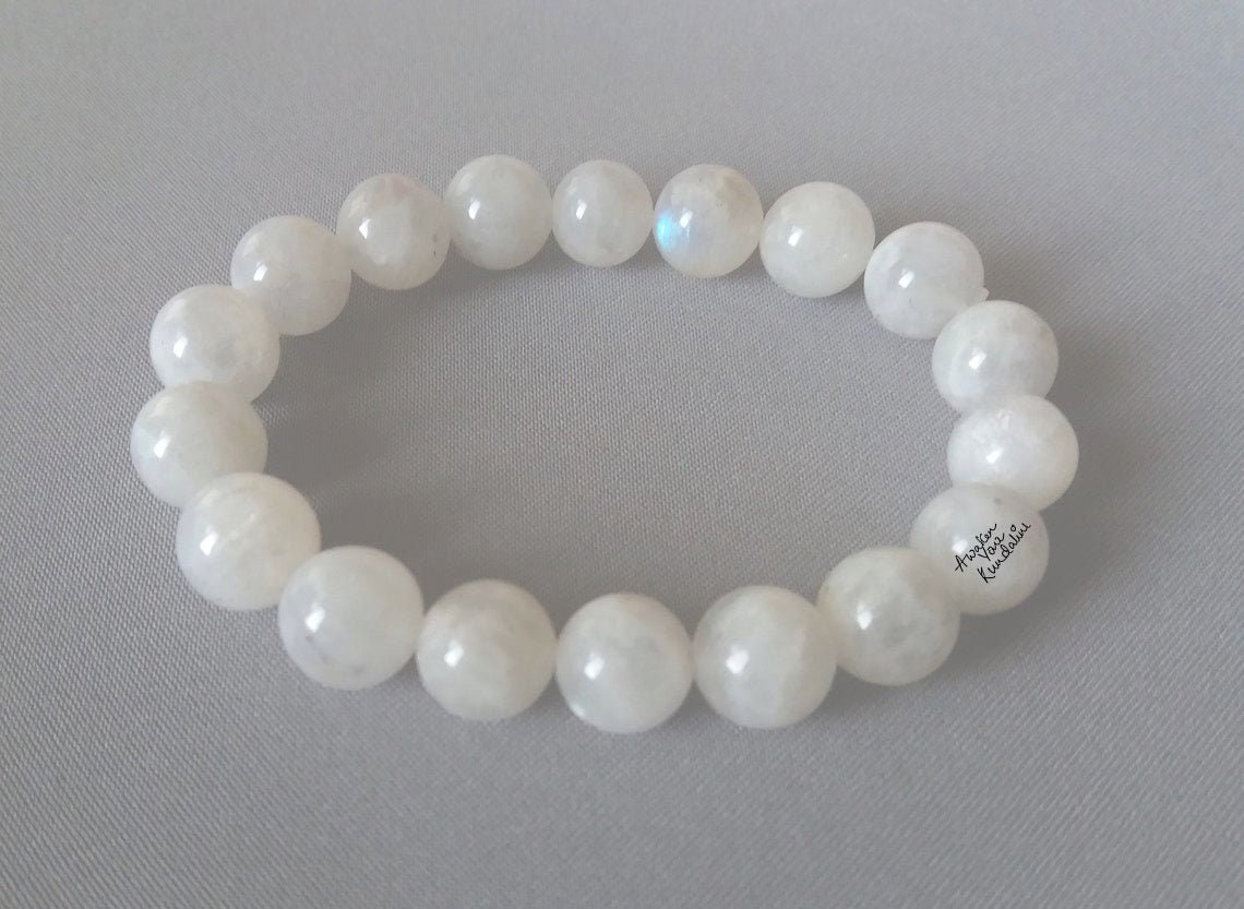 Moonstone Crystal Bracelet Moonstone Bracele Healing Etsy