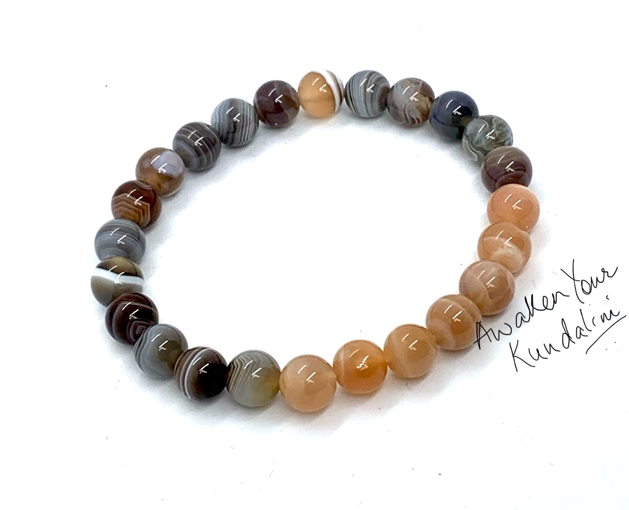 Buy REMEDYWALA Charged Activated Energized Indian Agate Bracelet 8mm single  Bracelet, Indian Agate stone, Green color. at Amazon.in