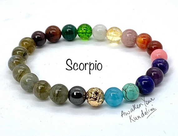 Scorpio birthstone bracelet deals