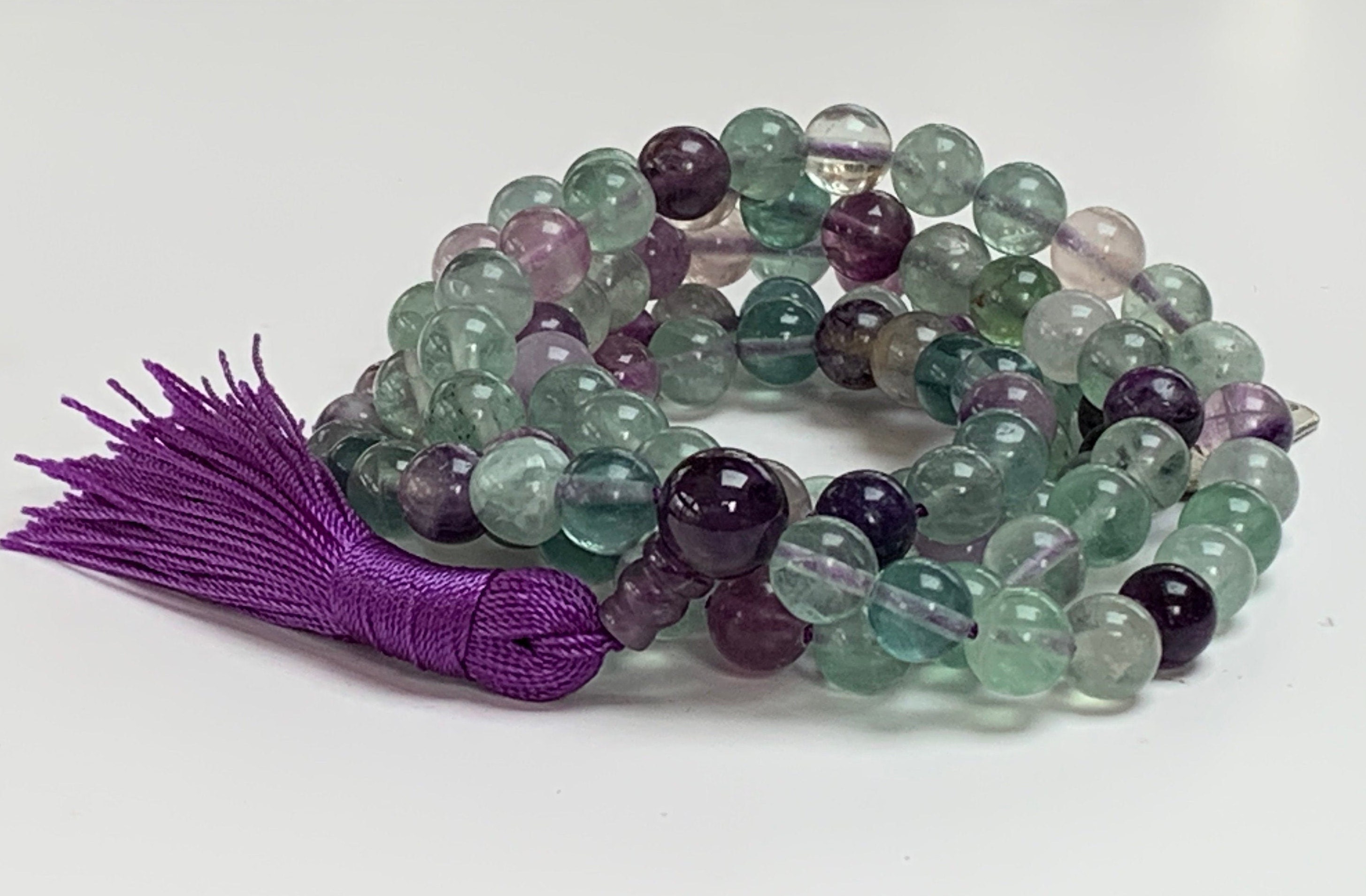 Amethyst Knotted Mala