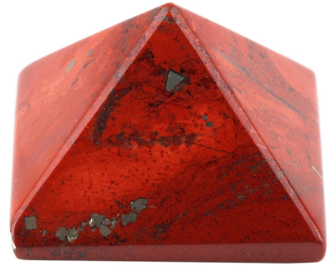 Red Jasper Pyramid, Reiki Red Jasper Crystal Pyramid, Energized, Charged, Chakra Healing