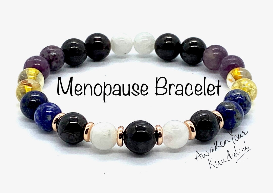 Crystals for Menopause Bracelet Menopausal Crystal Healing Etsy