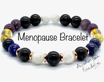 Crystals for Menopause Bracelet Menopausal Crystal healing Hormone Balance hot flashes hot flash relief menstrual cycle menstrual disorder