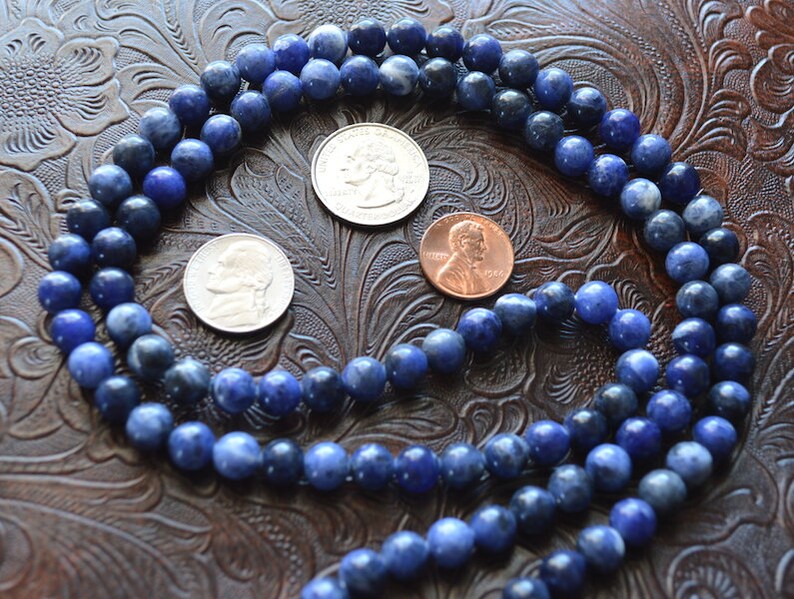 108 Blue AAA Sodalite Mala Beads Necklace Crystal Healing - Etsy
