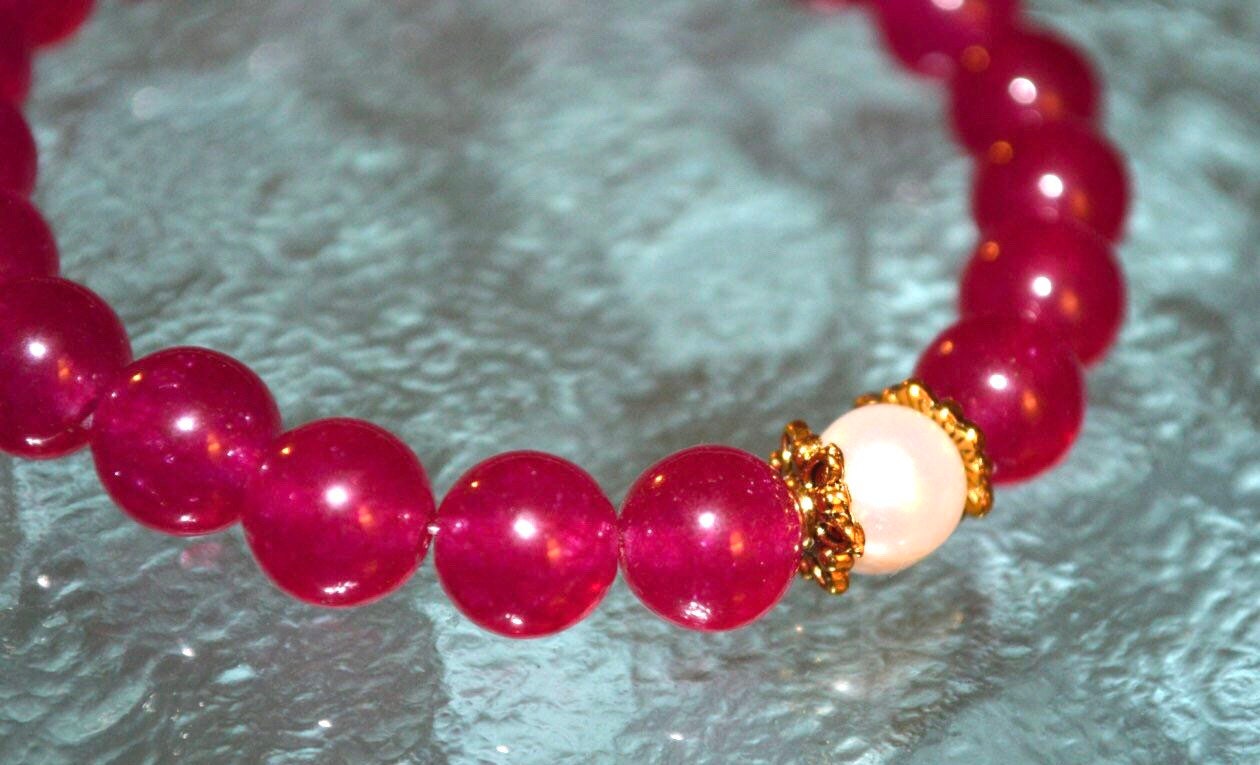 TOTEM Pink Jade Evil Eye Bracelet — TOTEM by afton | handmade, symbol-laden  jewelry & gemstones made in Houston