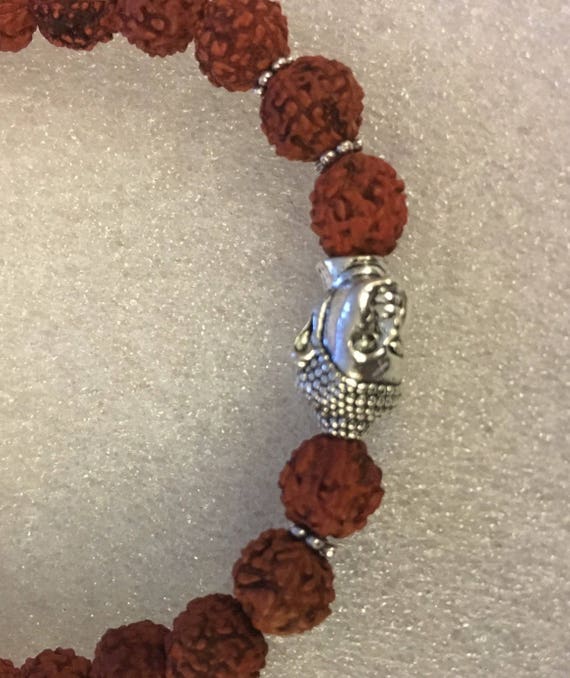 Handmade Rudraksha Mala Beads Bracelet, Small Shiva Tears: Genuine  Rudraksha Beads, Rudrakash Bracelet, Natural Indian Rudraksha Jewelry