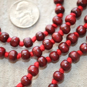 Rosewood mala beads necklace Hand Knotted Red Sandalwood Buddhist Tibetan 108 Prayer Beads For Healing Meditation Mantra ChantingChristmas