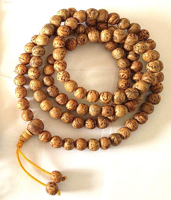 Old Tibetan Abelia Wood Rosary Mala Bracelet Blessed Tibetan Beads Bracelet