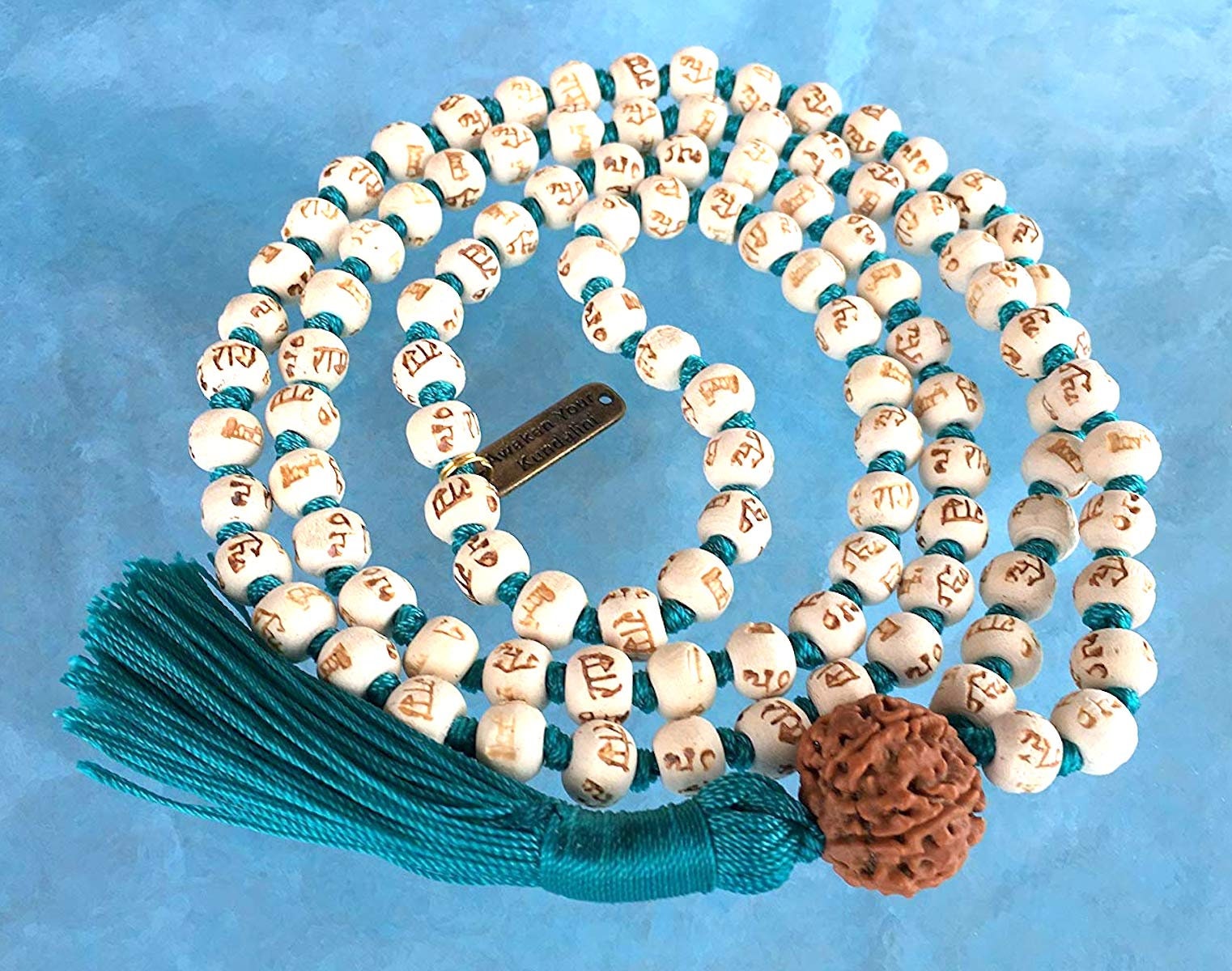 Rudraksha Mala Beads Necklace With 108 Prayer Beads for Japa, Meditation,  and to Increase Calmness Rudraksha Beads, Rosary Beads, Mala 