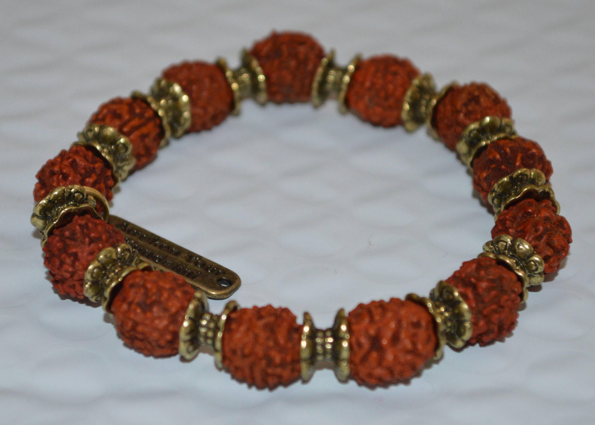 5 Mukhi Rudraksha Natural Bracelet beads - MystikalZen