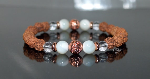 SMJD Wood & Rudraksha Bead Bracelet - Desires by Mikolay