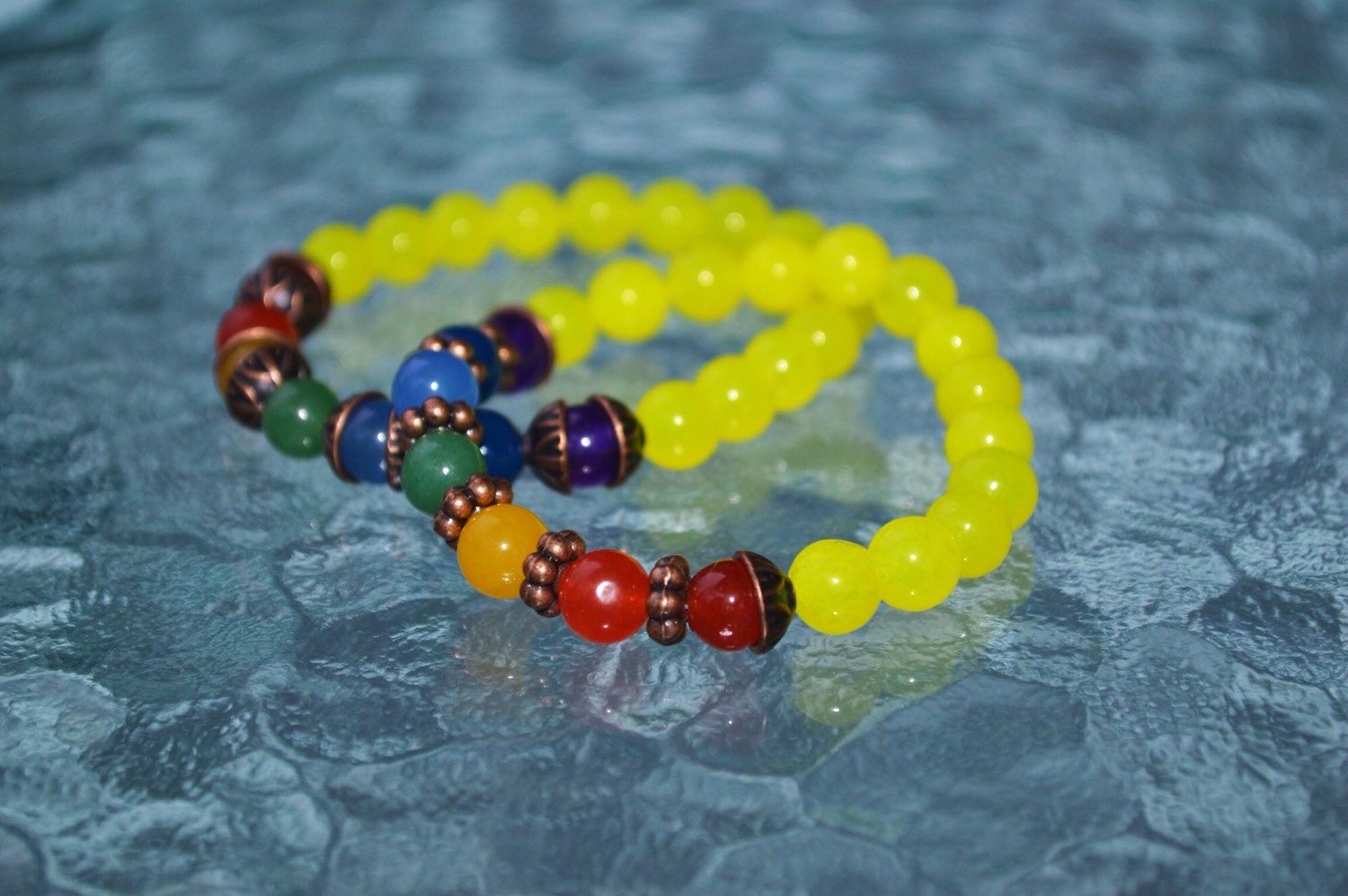 7 chakra healing crystals beaded bracelet yoga jewelry 7 chakra bead