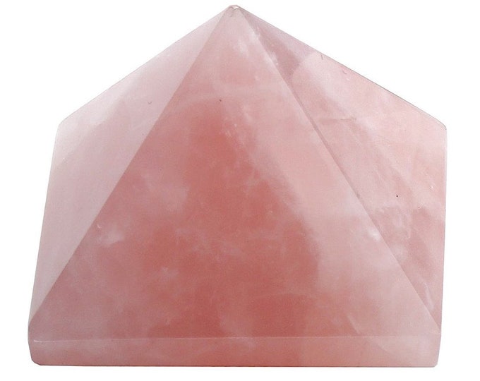 Healing Rose Quartz Pyramids Crystals Chakra Energy Generator Energized & Reiki Charged, Reiki healing, Healing Rose Quartz Pyramid for love