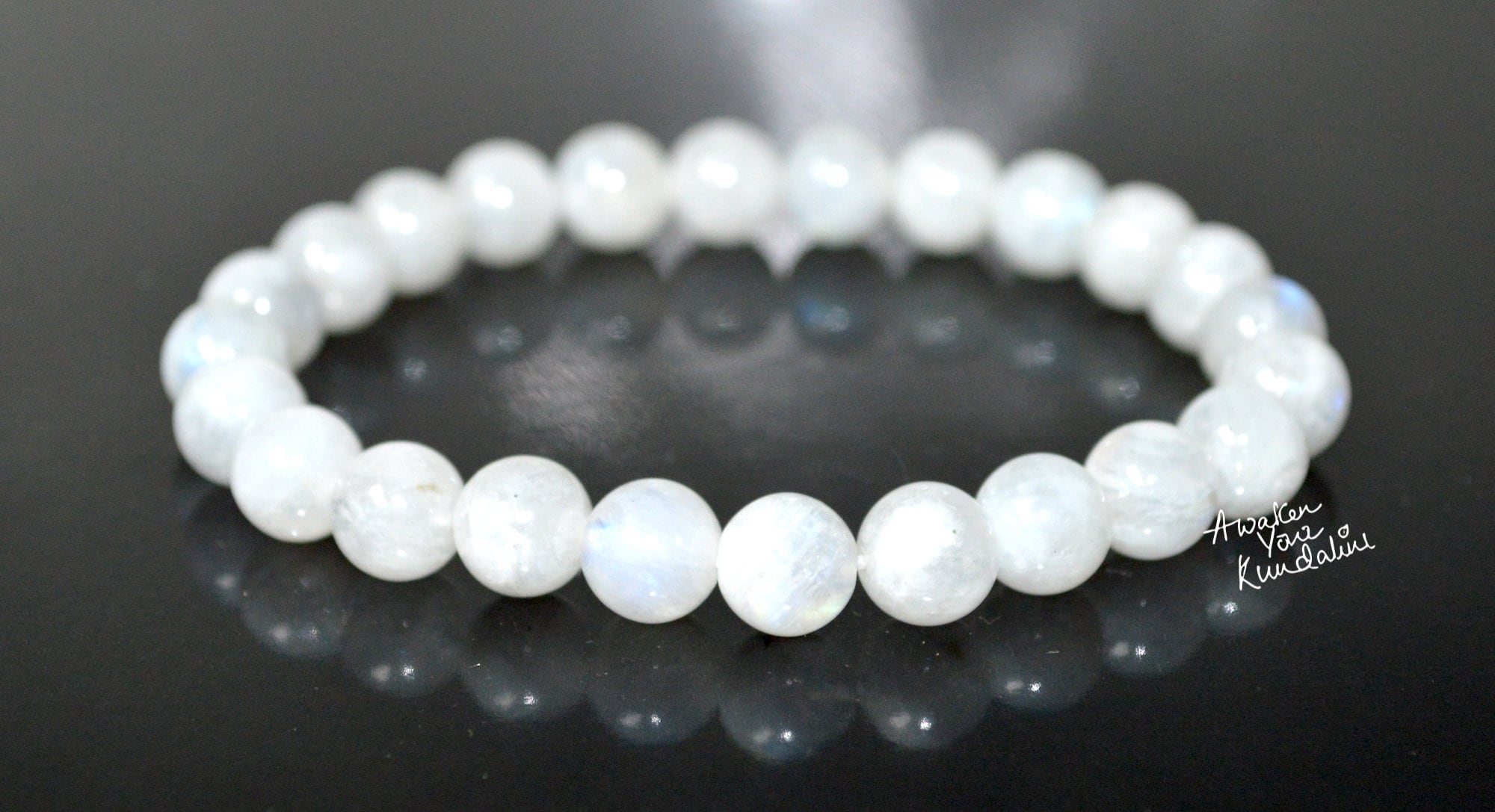 Moonstone Crystal Bracelet Moonstone Bracele Healing Etsy