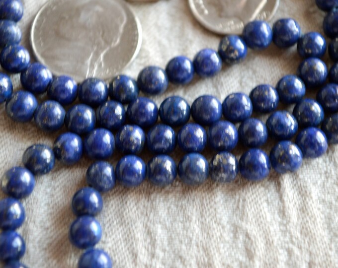 Lapis Lazuli Mala 108 bead Necklace, Lapis Lazuli Mala Necklace