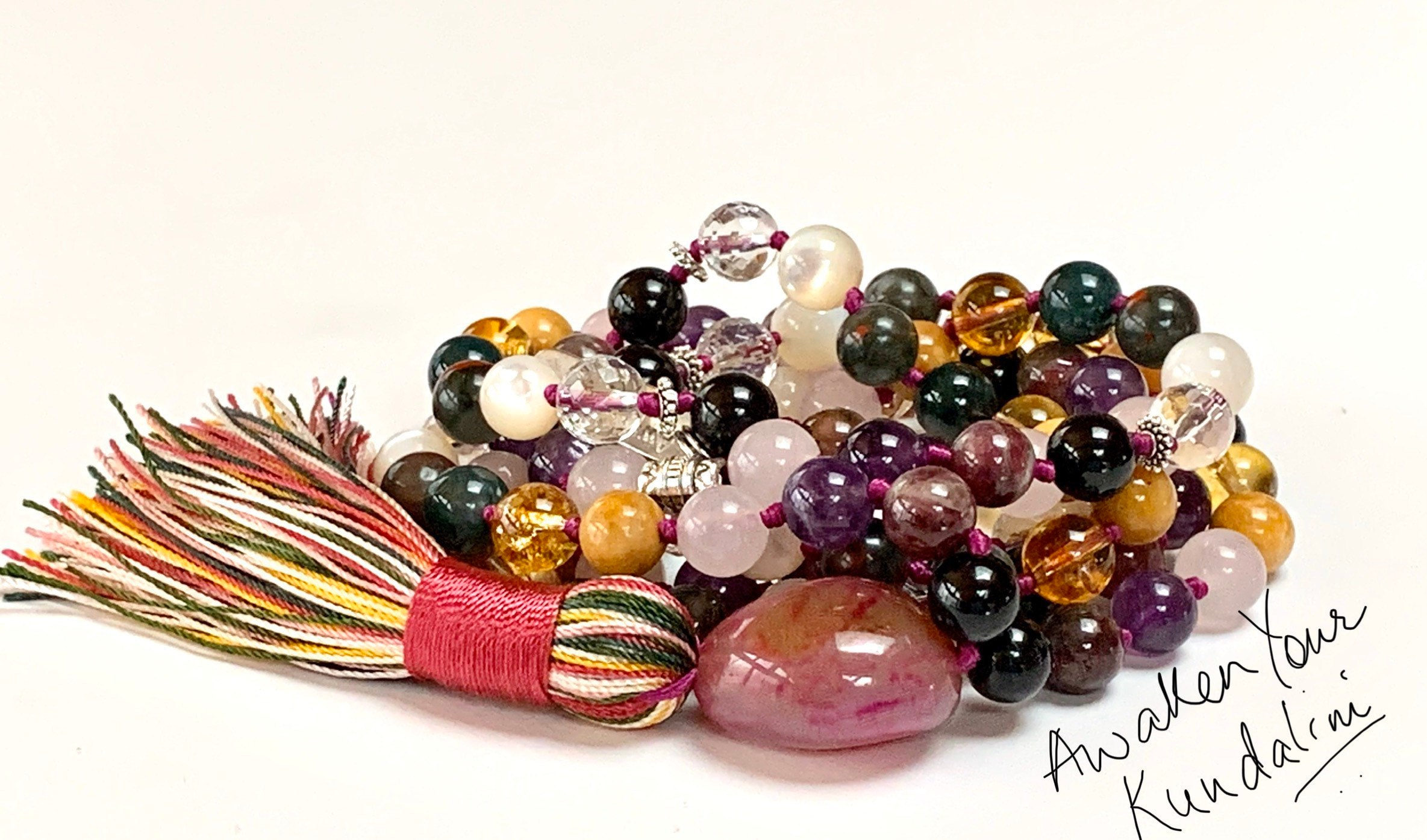 Yoga Jewelry Meditation Mala 108 Mala Beads GROWTH /& POSITIVE CHANGE Mala Tassel Mala Boho Necklace Gemstone Mala Necklace