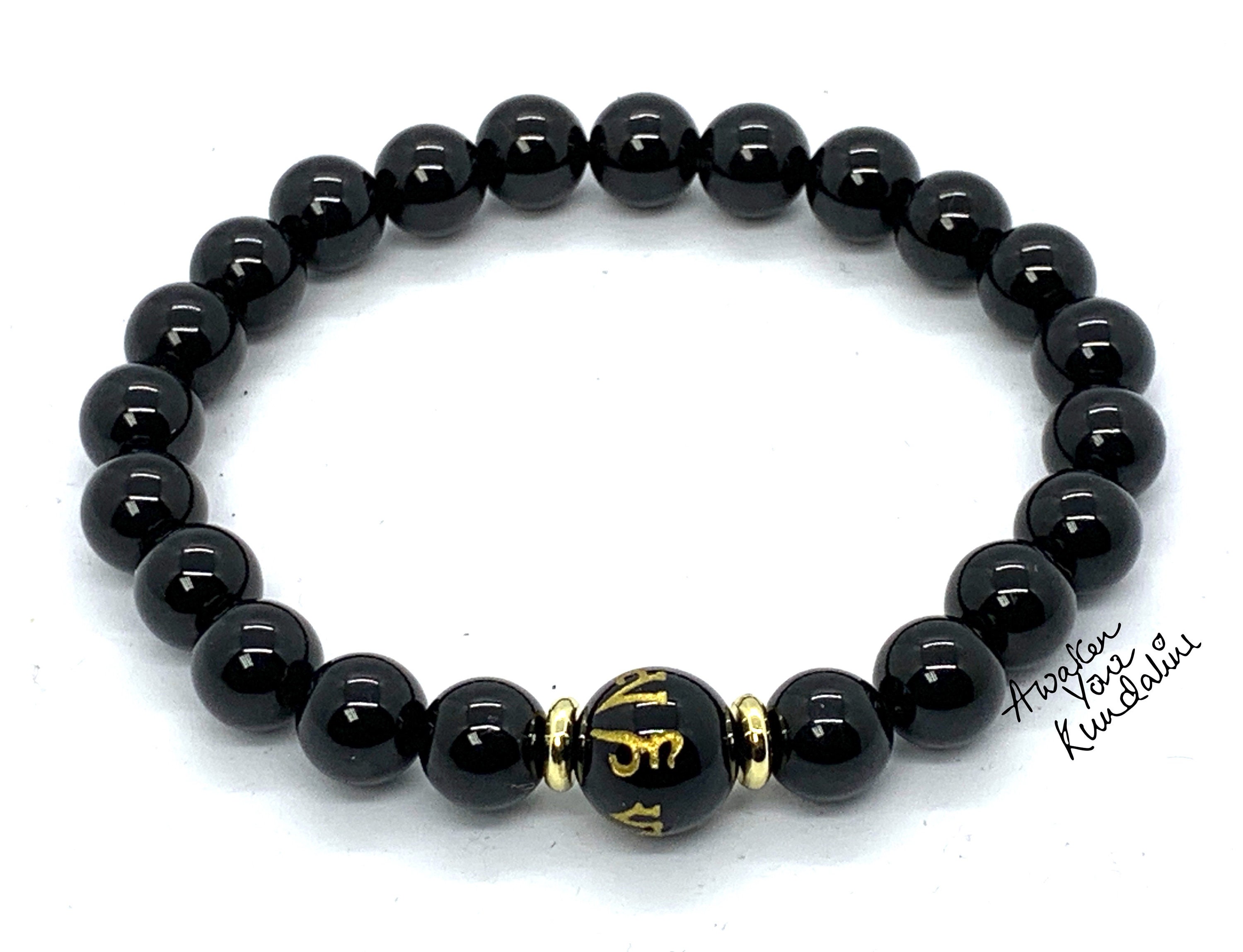 Feng Shui The Best Black Hand Carved Mantra Bead Bracelet With Golden Pi  Xiu/pi Yao Lucky Wealthy Amulet Brecelet | Fruugo AE