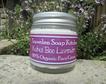 Kukui Boo Lavender, Organic Night Cream, Replenishing, Face cream, Vegan Skin Care, mature skin, Sensitive Skin, Plastic  free moisturiser