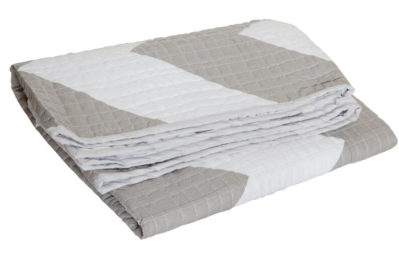 Gray Chevron Quilt Size 56x79 inch Zigzag Pattern Gray /& White Quilt Modern Quilt