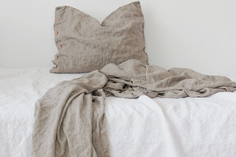 Natural Taupe Linen Duvet Cover Queen Size Duvet Cover King Etsy