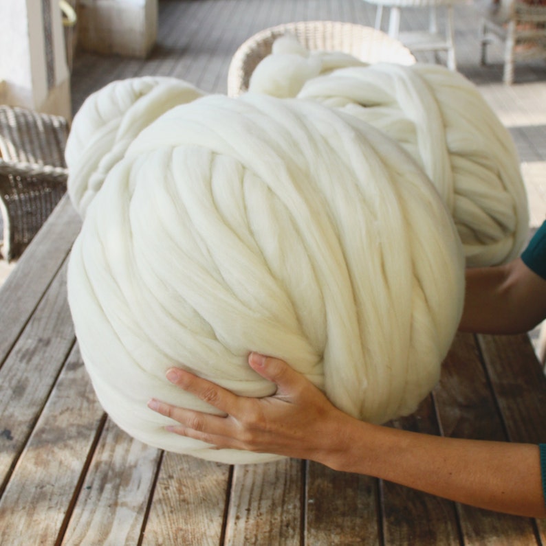 Boule de laine mérinos XXL 100% Super Chunky. 2 KILOGRAMMES. - Etsy France