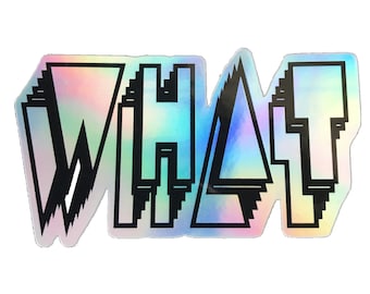 Holographic Typographic Sticker. Rainbow Sticker. Rainbow Art. Laptop Sticker. Typography Sticker. Glitter Sticker. Sticker Water Bottle.