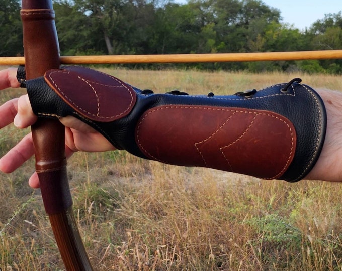 Huntingdoor Archery Leather Arm Guard Glove Finger Tab Protector Archery | Desertcart