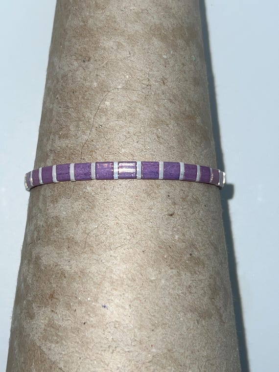 Tile tila stretch bracelet, stackable tila bracelet, glass tile bracelet, flat square tile bracelet