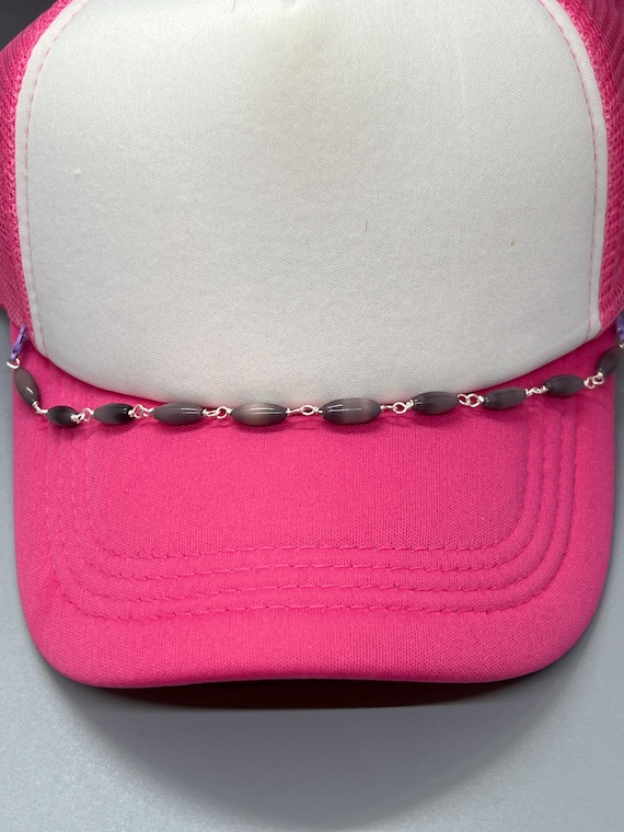 trucker hat band, chain for trucker hat, hat chain, trucker hat chain, link trucker hat band