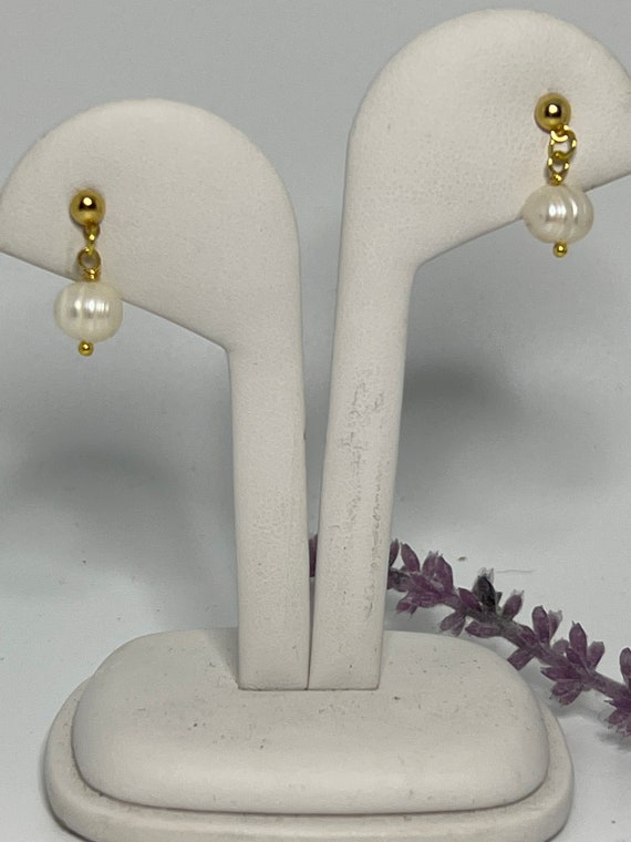 Pearl drop earrings earrings, gold post and potato pearl earrings, baroque pearl earrings, wedding pearl earring, pearl earrings