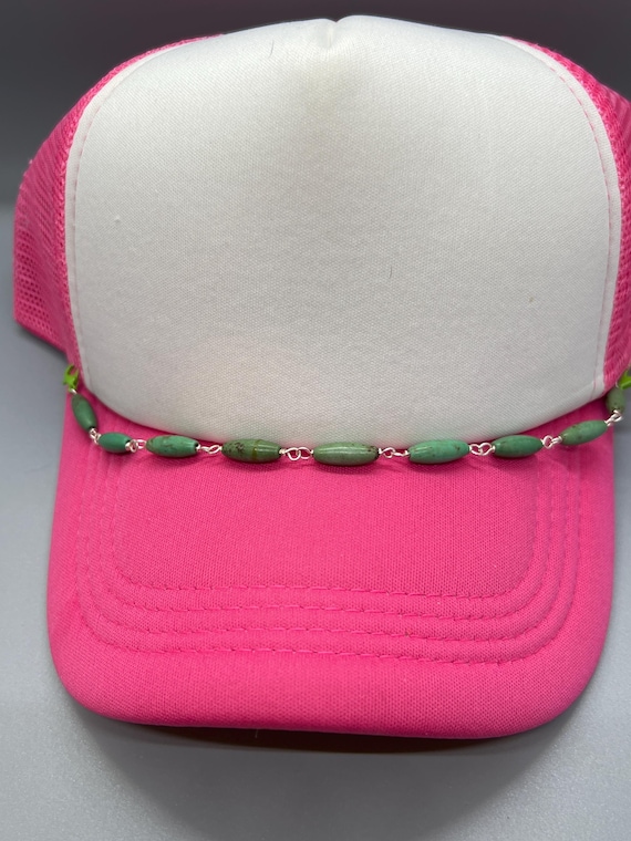 trucker hat band, chain for trucker hat, hat chain, trucker hat chain, link trucker hat band