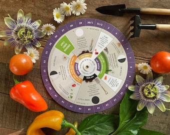 Calendario perpetuo del jardinero lunar: Jardinería biodinámica basada en el ciclo lunar