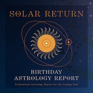 Informe astrológico de la Revolución Solar - Carta del informe de cumpleaños