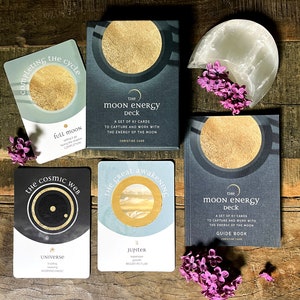 das MOON ENERGY Orakel Deck mit gedruckter Anleitung