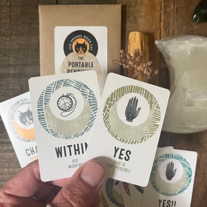 The Portable Pendulum Deck - mini deck - yes no answers - oracle - divination - indie tarot