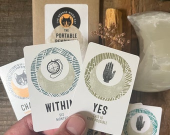The Portable Pendulum Deck - mini deck - yes no answers - oracle - divination - indie tarot