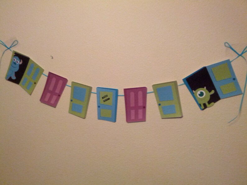 Monsters Inc Door Garland Banner
