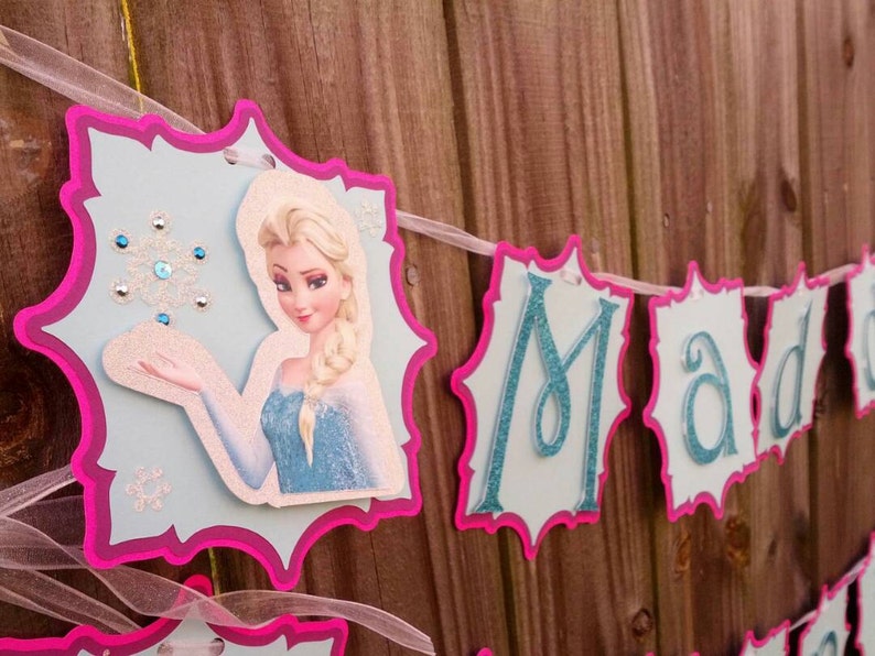 Frozen Birthday Banner Etsy