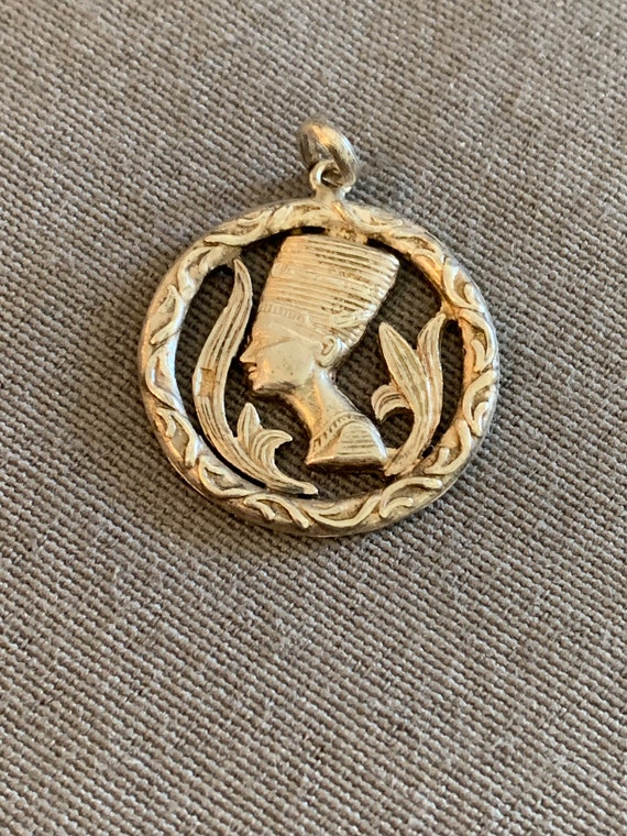 Vintage Egyptian pendant, silver